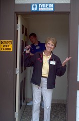 Mrs. Koch, following a rest-room inspection