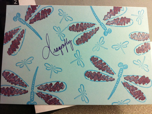 Dragonfly postcard