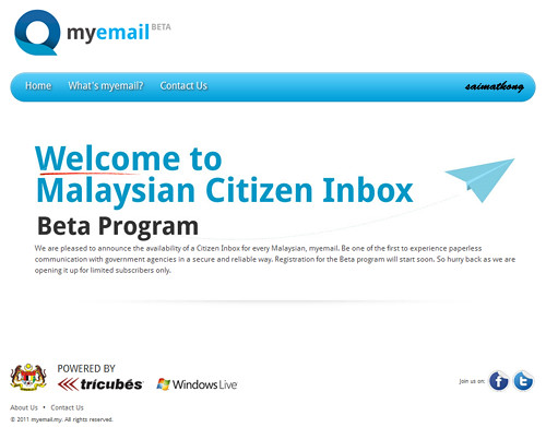 myemail.my 1Malaysia Email
