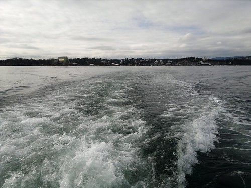 Leaving Bygdøy island by boat