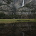 Yosemite Falls reflected