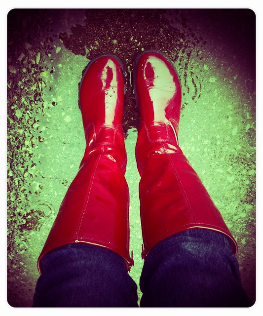 Definitely a good day for my Wonder Woman rainboots