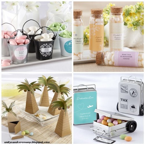Beach Wedding Favor Containers