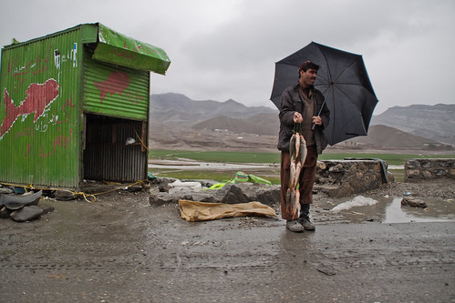 Road side peddlers on Kabul-Jalalabad Hwy