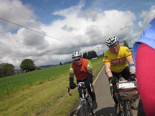 Ray and Tom, headed into Forest Grove