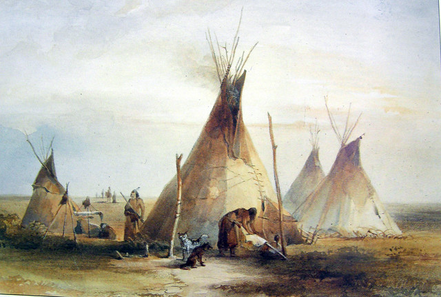 Lakota Sioux Camp 1833