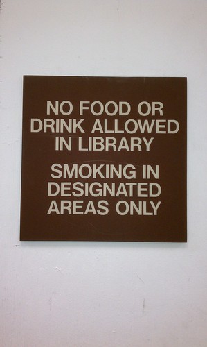Smoking in designated areas