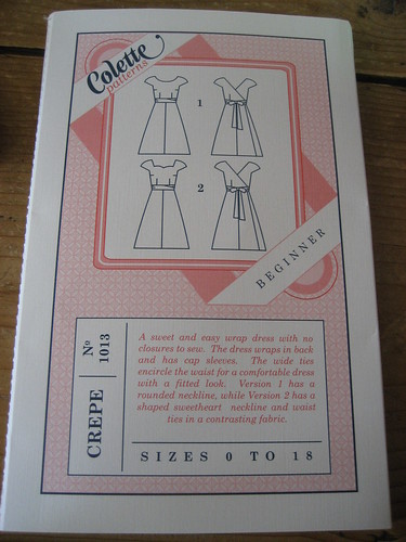 Colette wrap dress pattern for