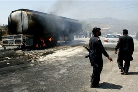 Three tankers were attacked and bombed in Pakistan by the forces resisting the United States and NATO occupation of this Central Asian nation. by Pan-African News Wire File Photos