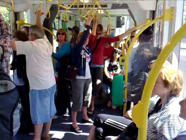 POTD: Crowded weekend trams