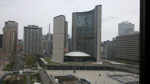 The view from a room at the Sheraton in Dow town Toronto