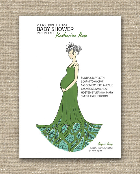 Modern Maternity Baby Shower - Invitation Design - DIY Printables