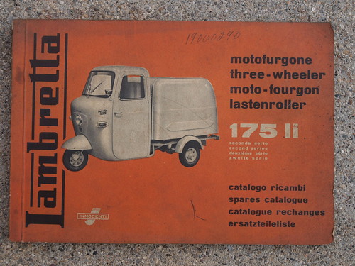 Lambretta 175 LI II parts manual