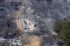 Flames destroy property near Possum Kingdom Lake