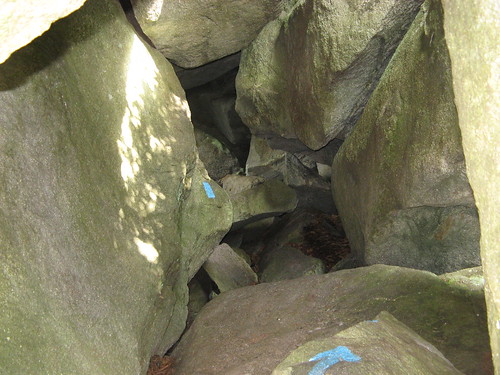Trail through boulders