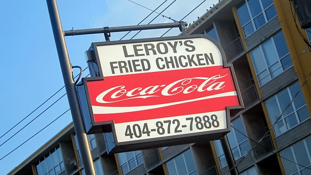 leroy's fried chicken sign