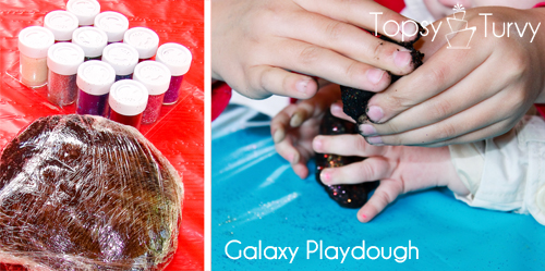 Lego-Star-Wars-birthday-party-craft-galaxy-playdough