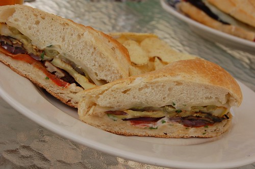 Grilled veggie sandwiches