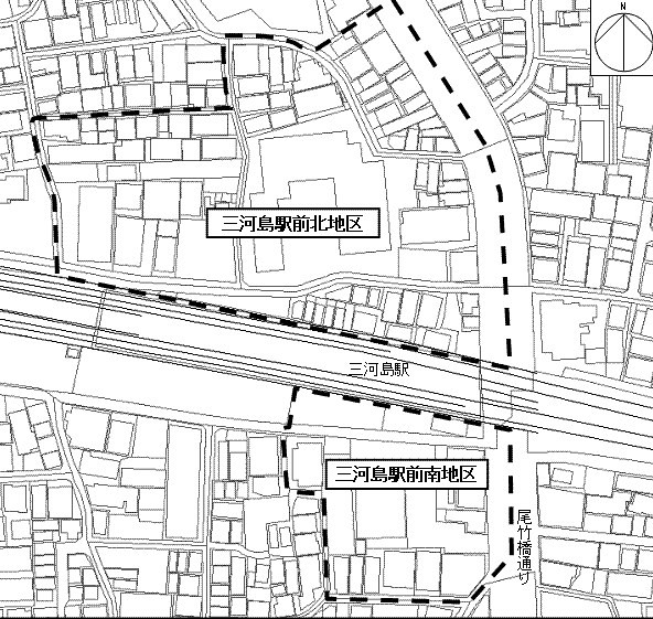 三河島駅北側の再開発は、計画が進んでいる...