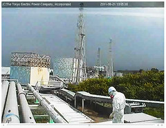 Fukushima live cam by TEPCO: worker I