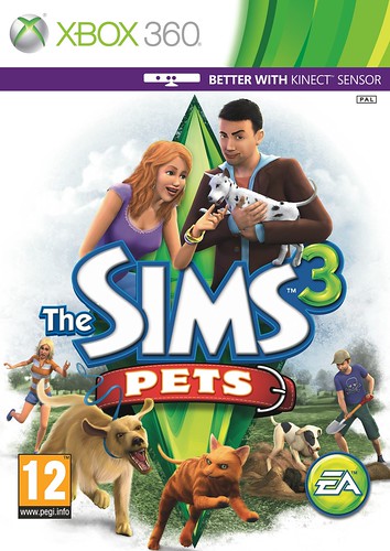 Capa do The Sims 3 Pets para Xbox 360 atualizada! - Alala Sims