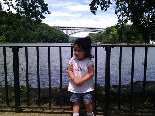 Emily and the Henry Hudson Bridge