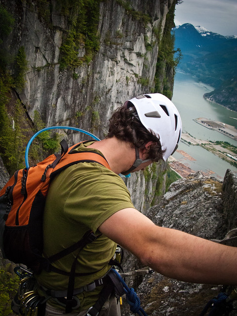 Angels Crest, 5.10c, Squamish - Exposed on the Acrophobes Towers-1