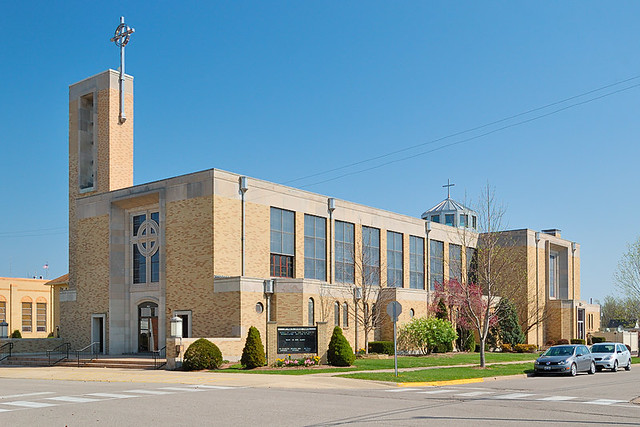 Saint Paul Roman Catholic Church, in Highland, Illinois, USA - exterior