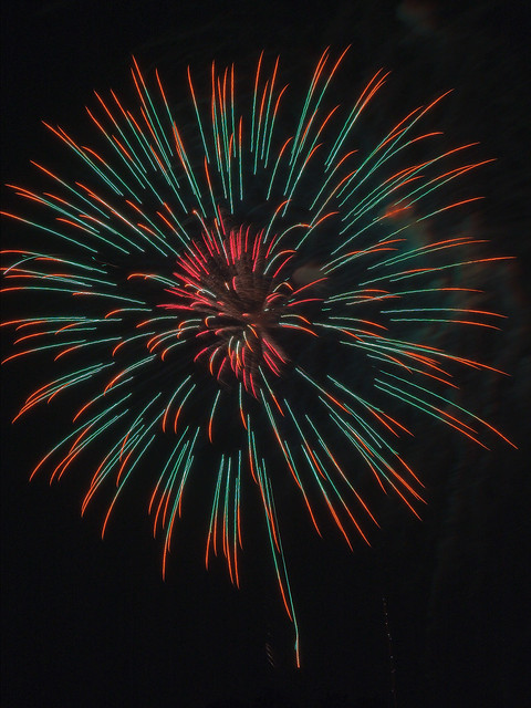 Fireworks, near Jefferson Barracks Park, in Lemay, Missouri, USA - 2