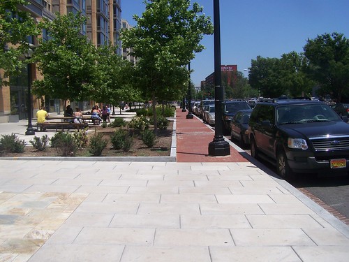 Sidewalk at CityVista, 400 block of K Street NE, east side