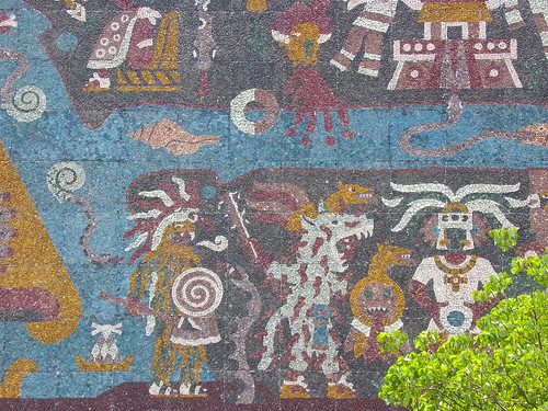 Mural detail - La Biblioteca Nacional de México