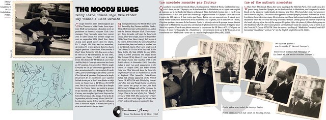 Incredible Autograph Collection, the book. The Moody Blues at Olympia, Paris, in the sixties. by Hoosta Magazine