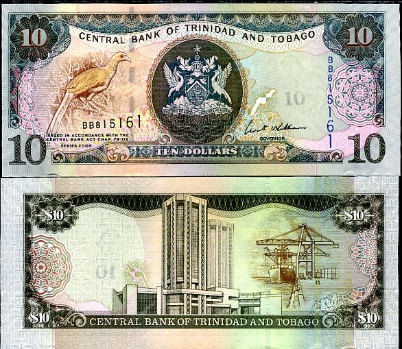 10 Dolárov Trinidad a Tobago 2006