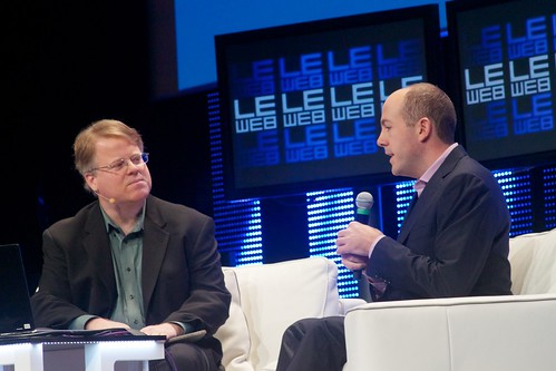 Robert Scoble and Mike Jones of MySpace at Le Web