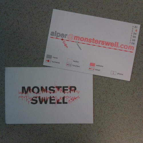 Checking out Alper's hella sweet Monsterswell cards designed by BUROPONY