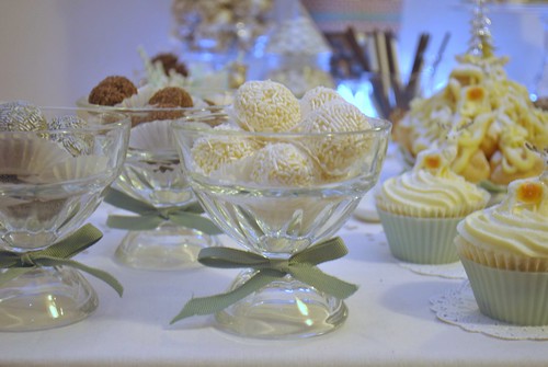 Hand made truffles Here they are on My Winter Woodland dessert table