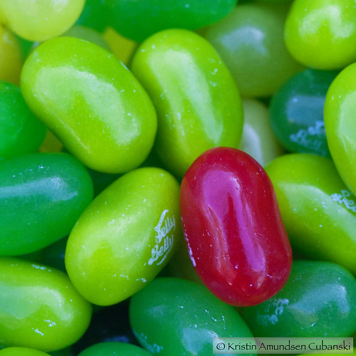 One Red Jelly Bean