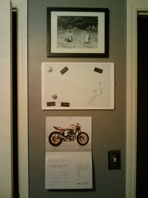 Bike EXIF calendar on my wall