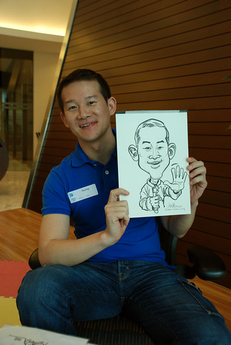 Caricature live sketching for Pan Pacific Hotels Group Family Day -3