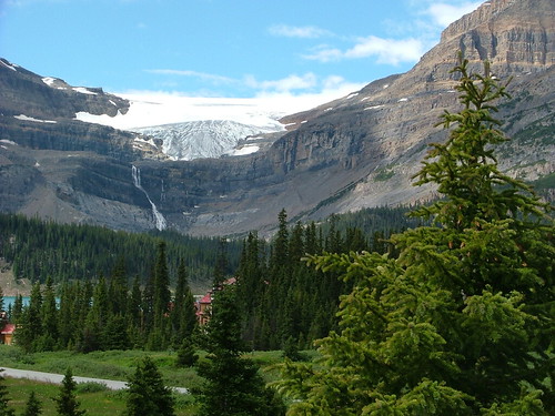 Bow Glacier and Bow Falls