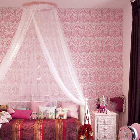 Pink girl's bedroom