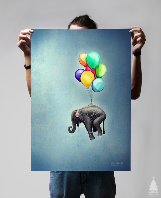 hart chillender elephant - poster + wallpaper