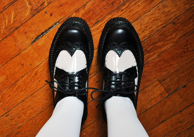 new shoes: prim and proper