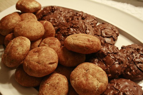 snikerdoodles and chewy chocolate