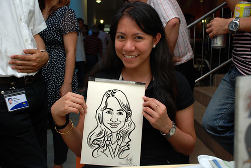 Caricature live sketching for BAT White Christmas Party 2010 - 34