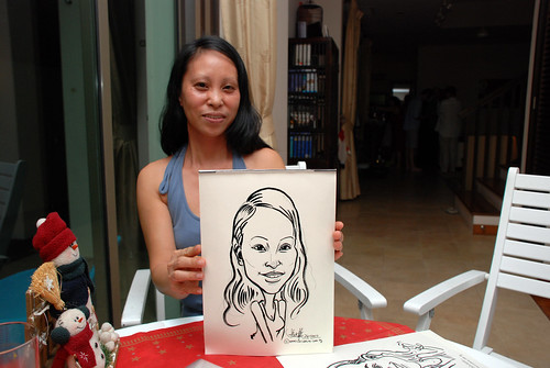 Caricature live sketching for private Christmas Party 2010 - 14