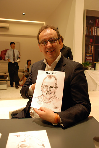 Caricature live sketching for Molteni & C - g