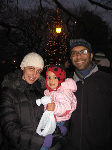 Laila at the Christmas-tree lighting