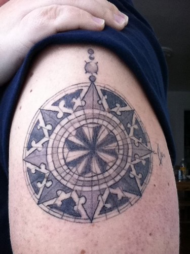 Compass tattoo KirrilyRobert