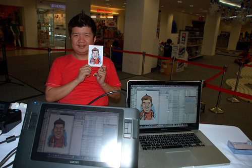 digital caricature live sketching @ Liang Court - day 3 - 8a